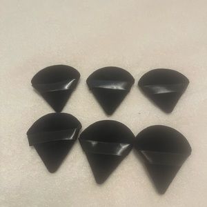 Black makeup puffs